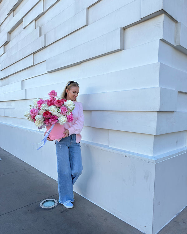 Pink Elegance Rose Box — Floral Lab Las Vegas