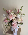 Soft Pink Blooms in a vase