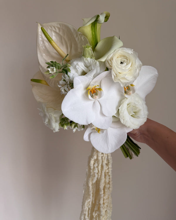 Bridal Bouquet with Anthurium and Orchids — Floral Lab Las Vegas