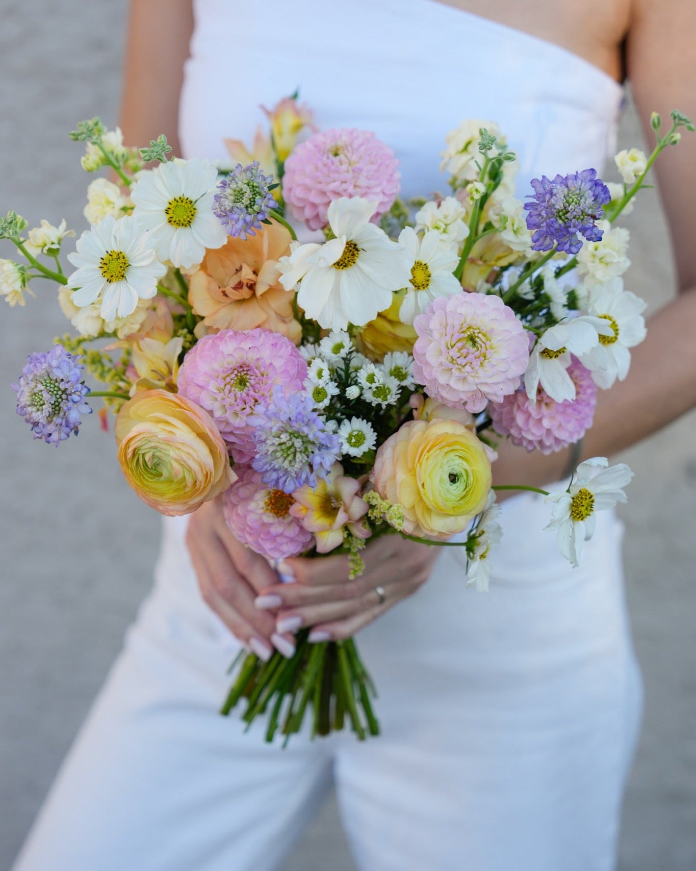 Bridal Bouquet in Garden Style